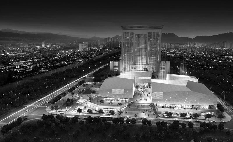 即将建成的商洛市文化艺术中心